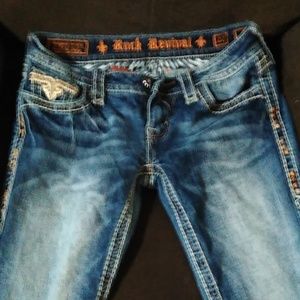 Women's rock revival capri size 27